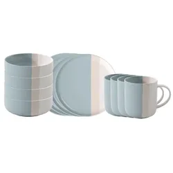 Villeroy & Boch Frühstücksservice Pastel Pop 12tlg. Premium Porcelain Blau