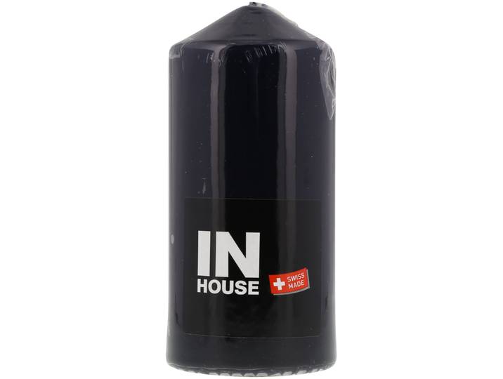 Inhouse Zylinderkerze 70x150mm schwarz