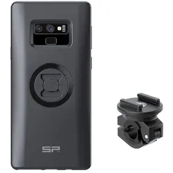 SP Connect Komplettpaket Moto Bundle am Rückspiegel montiert - Samsung Note 9