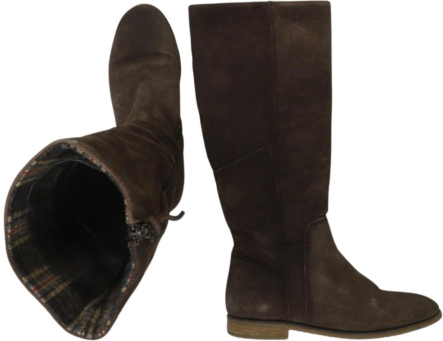 United Colors OF Benetton Damen Stiefel, Braun, Gr. EU 37, Leder - Second Hand