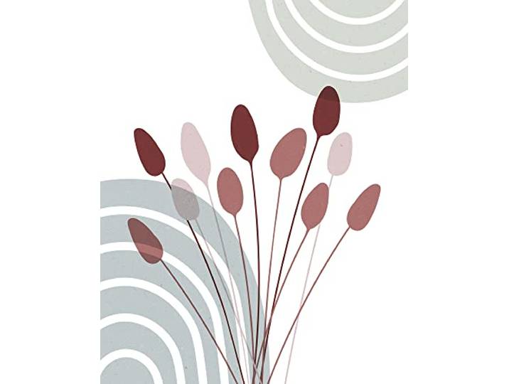 Komar Wandbild - Bohemian Cattail - Größe: 40 x 50 cm - Poster, Kunstdruck, Dekoration, Wohnzimmer, Schlafzimmer