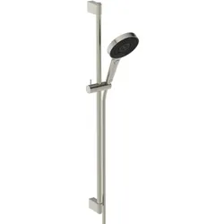 Ideal Standard Idealrain Solos Brausekombination A7898GN Stange 903mm, Handbrause mit 3 Funktionen, silver storm