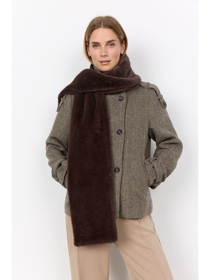 soyaconcept Schal "Vendla" in Dunkelbraun - onesize