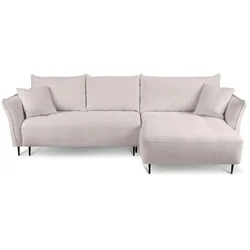 ECKSCHLAFSOFA Bari rechts rosa