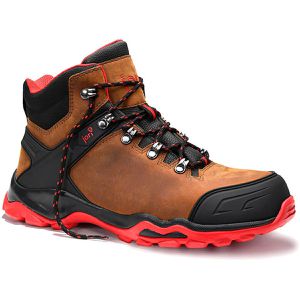 Jori Sicherheitsschuhe Jo Powerful brown Mid, S3S, Stiefel, Stahlkappe, Nubukleder, Gr. 41