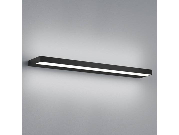 Helestra Wandleuchte Slate, schwarz, für Badezimmer, Aluminium, Modern