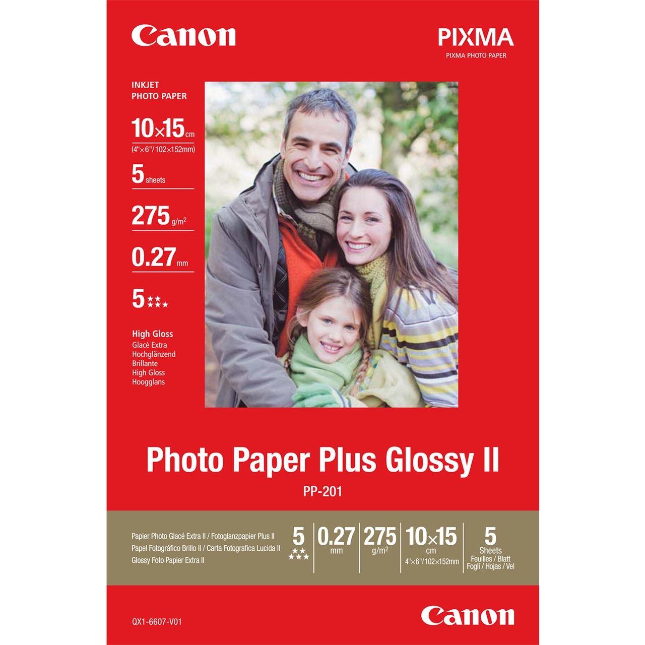 Canon PP-201 Plus Fotopapier 10x15 cm ( 5 Blatt)