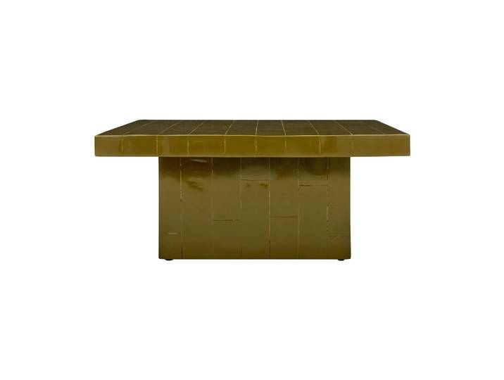 House Doctor Table basse Brick 100x100x44 cm Vert