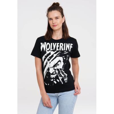 T-Shirt LOGOSHIRT "Marvel Comics - Wolverine", Damen, Gr. S, schwarz, 100% Baumwolle, bedruckt, normal, Rundhals, Shirts T-Shirt, mit lizenziertem Print