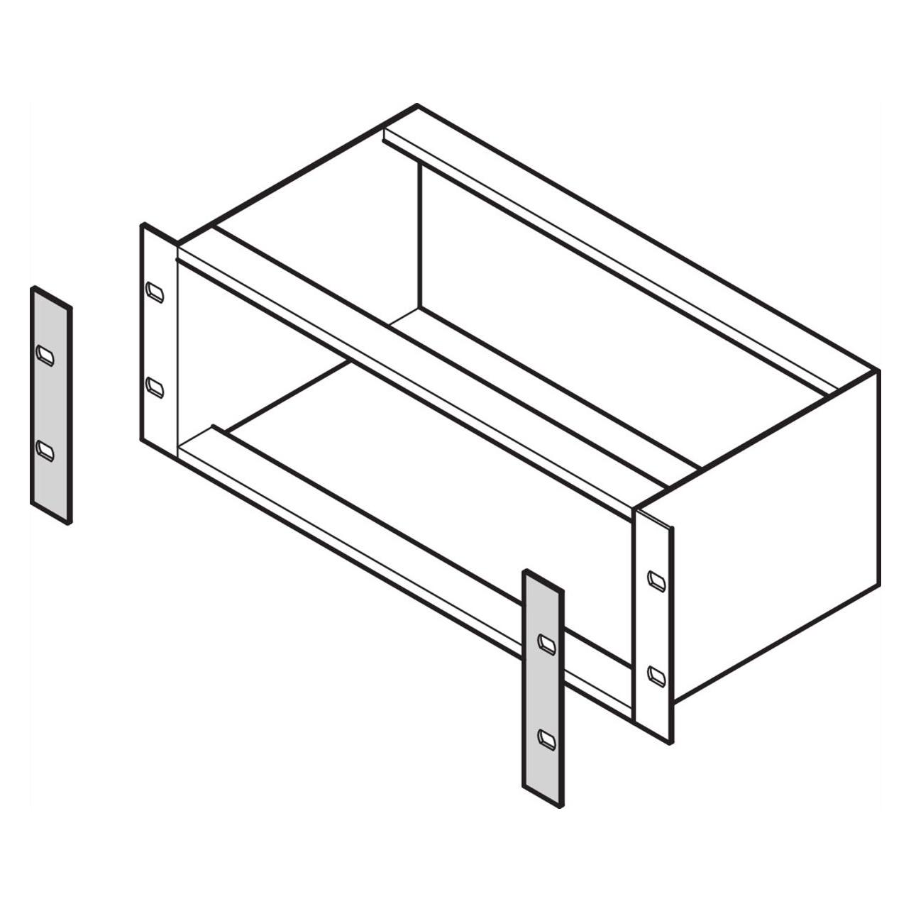 Schroff Deckplatten für Seitenwände Typ L - DECKPLATTE 3HE O.GRIFFL. (34561197)