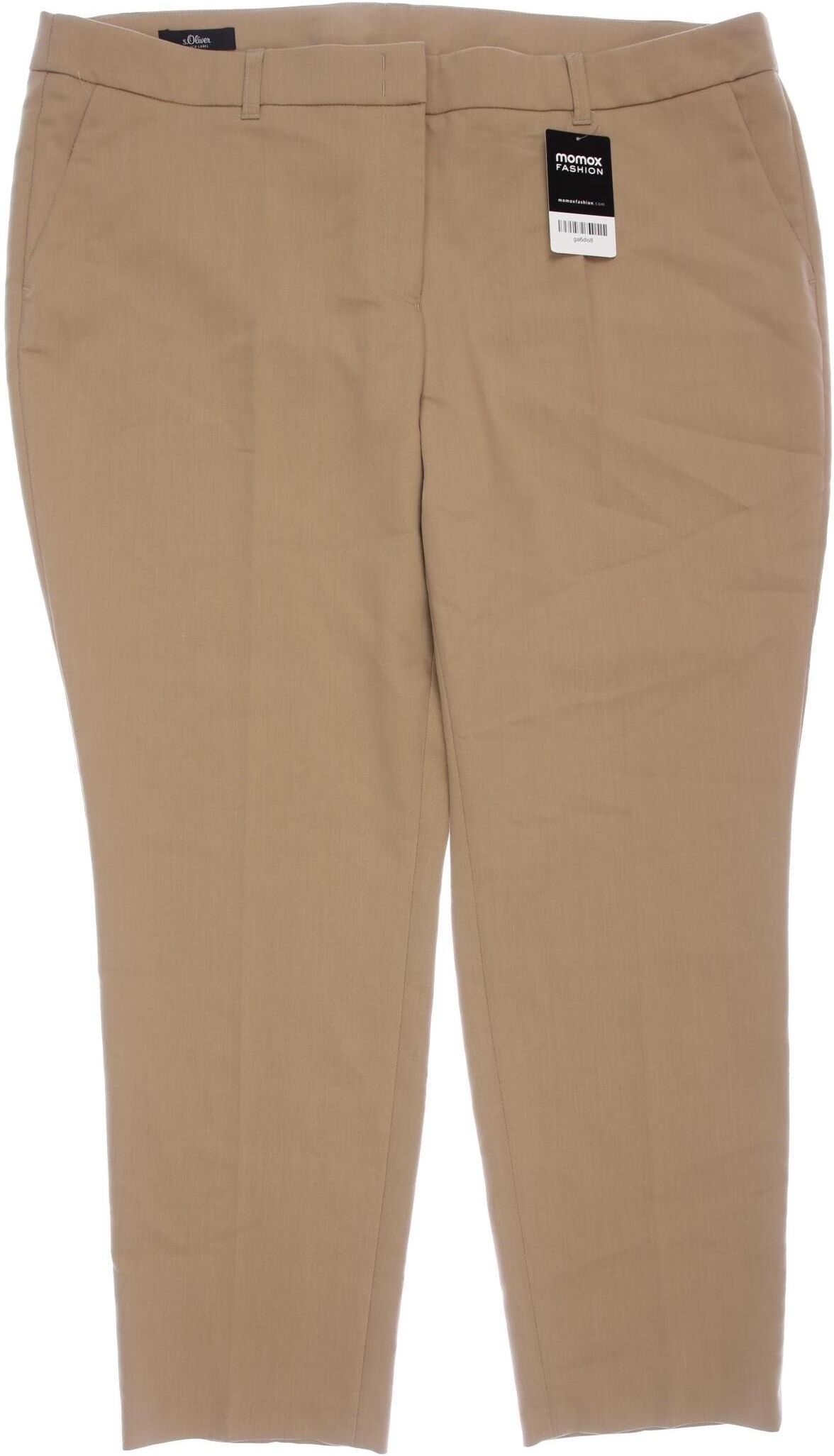 S. Oliver Damen Stoffhose, Beige, Gr. W41, kein / Etikett - Second Hand