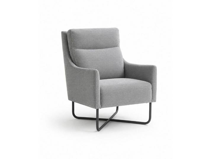 JVmoebel Relaxsessel Bequemer grauer Sessel mit Stoffbezug Italienischer Möbel Relaxsessel (1-St), Made in Europa