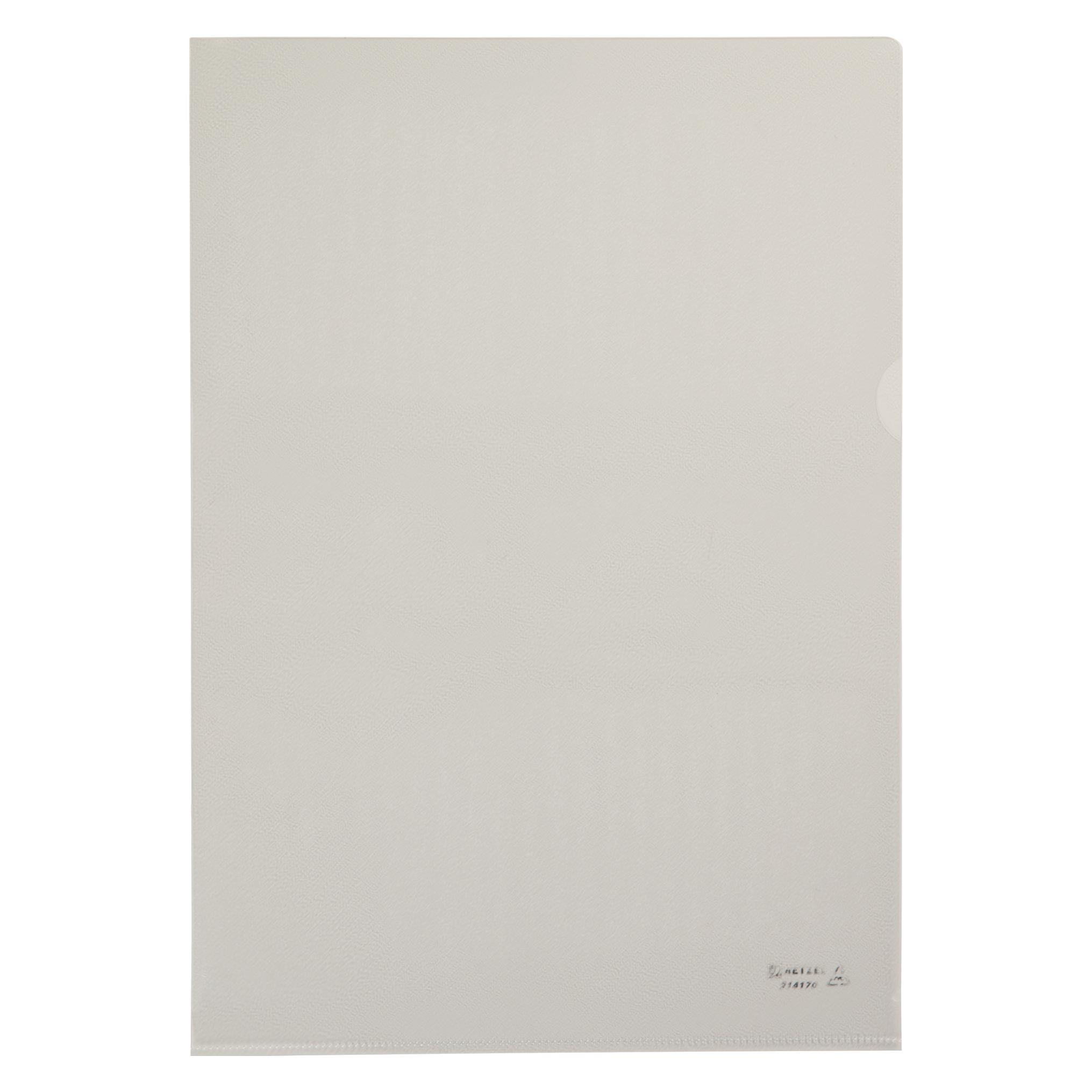 Rexel HETZEL Sichthülle Standard, A4, PVC, genarbt, 0,15 mm Weichfolie, oben und seitlich offen, mit Daume (A4, 50x) (214170)