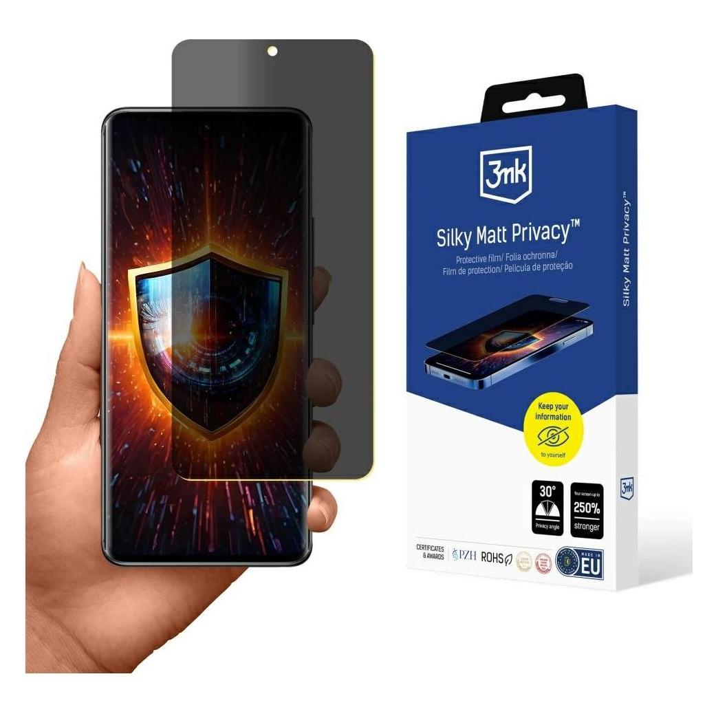 3MK Privacy Film Silky Matt Privacy for Xiaomi Redmi Note 14 Pro+ (Xiaomi Redmi Note 14 Pro) (W-3SlMatPv-RN14P+-0)