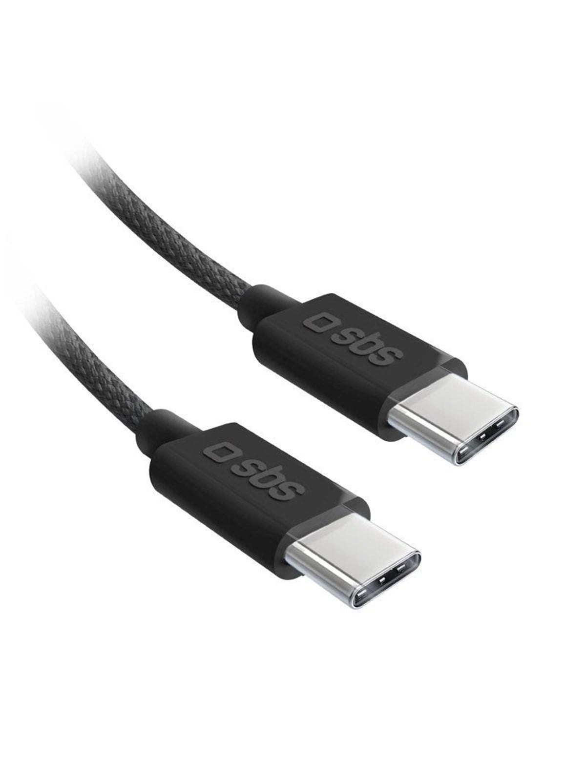 SBS TECABLETISSUETCK USB-C - USB-C 1.5m 60W braided cable - black