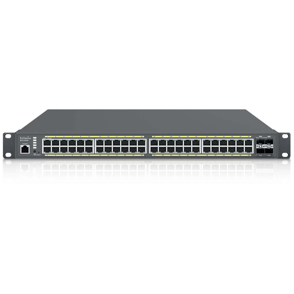 EnGenius ECS1552P, Managed, L2+, Gigabit Ethernet (10/100/1000), Vollduplex, Power over Ethernet (PoE), Rack-Einbau
