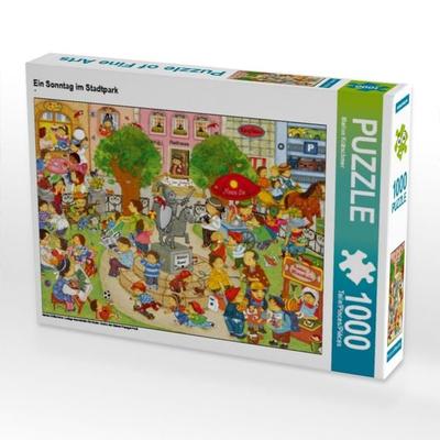 CALVENDO Puzzle Ein Sonntag im Stadtpark | 1000 Teile Lege-Größe 64x48cm Foto-Puzzle für glückliche Stunden
