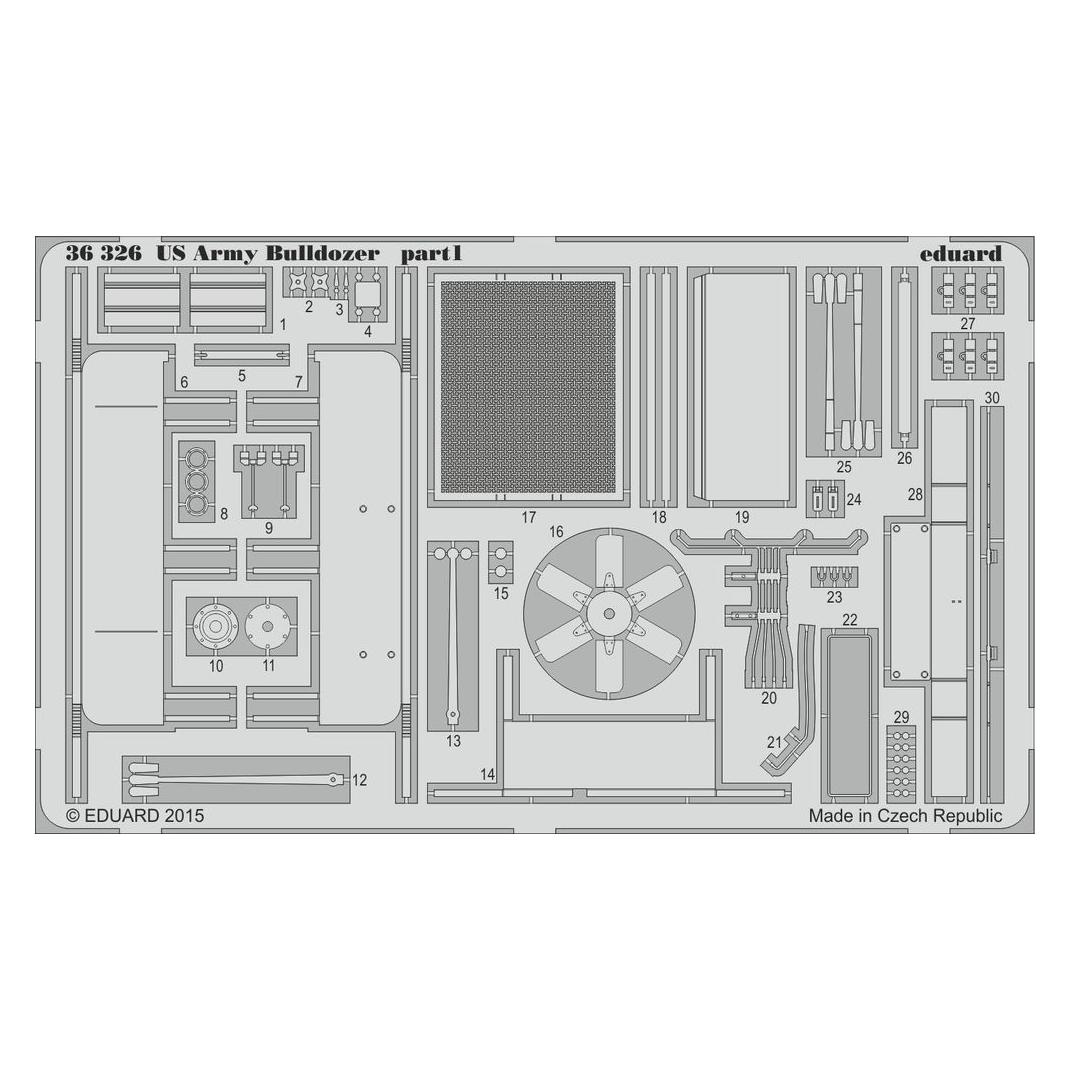 Eduard US Army Bulldozer for Mini Art (36326)