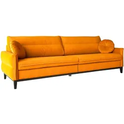 SOFA 3-SITZER Belweder Velours gelb