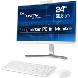 CSL AIO CSL Unity U24W-AMD (1000 GB, 16 GB, AMD Ryzen 7 5700G, AMD Radeon Graphics), PC, Weiss