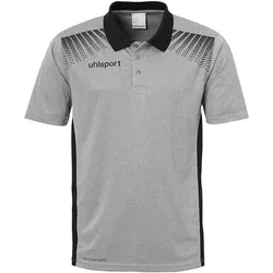 uhlsport GOAL Poloshirt Kinder dark grey melange/schwarz 140