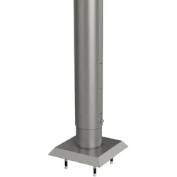 Steher f. Sichtschutz z. Andübeln 135 cm  quarzgrau-metallic