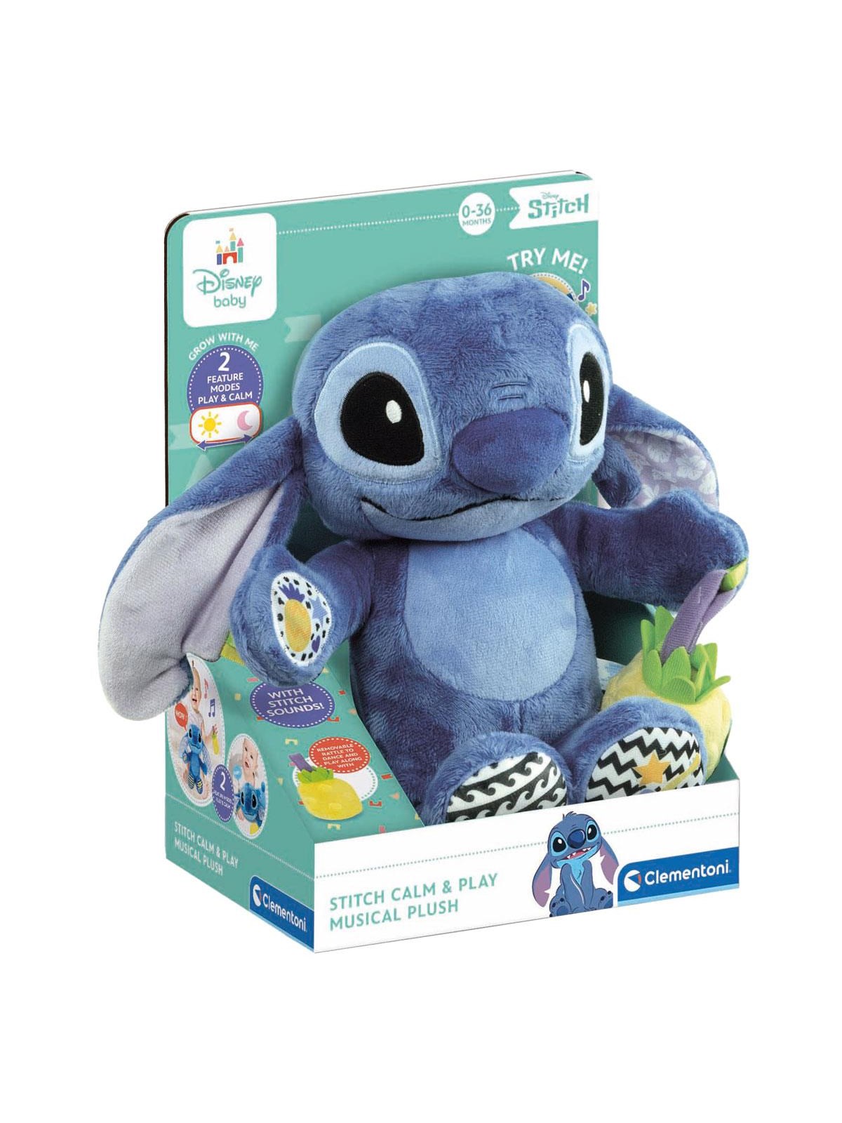 Clementoni Baby - Disney Stitch Interactive Soft Toy Plush