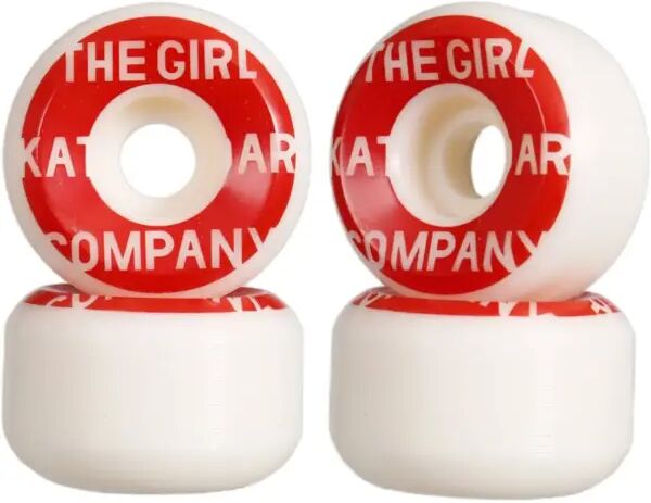 Skateboard Rollen Girl Sans 99A 4 Stk. (56mm - Weiß/Rot)