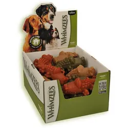 Whimzees Krokodil Größe L | 30 Stck im Display Hundesnack vegetarisch