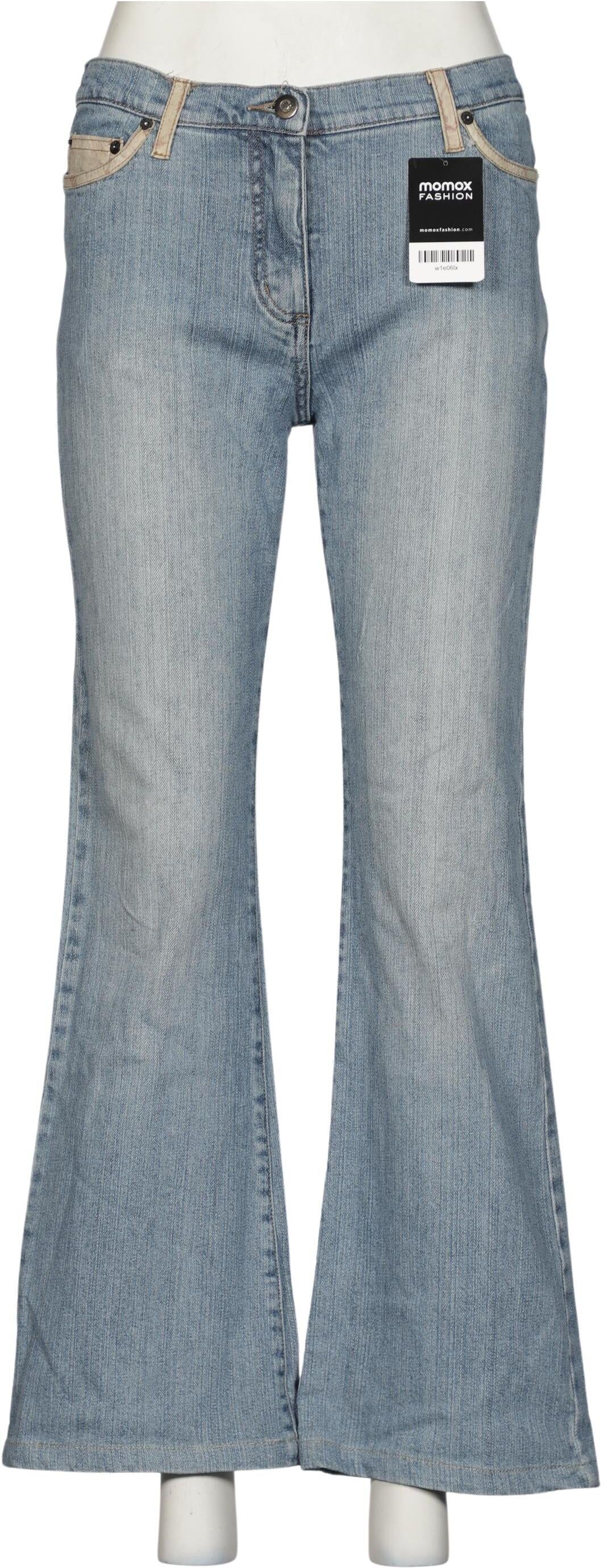 Ambiente Damen Jeans, Hellblau, Gr. EU 40, Baumwolle / Elasthan - Second Hand