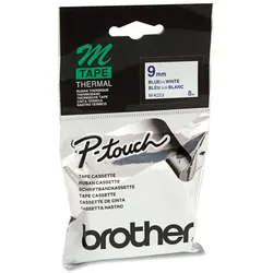 Brother M K223 - Druckerband - blau auf weiß - Rolle (0,9 cm x 8 m) - für P-Touch BB4