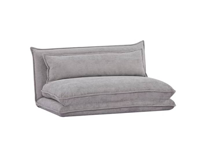 EVERGREENWEB - Zweisitzer-Futon-Schlafsofa - (Grau, 2 Sitze)
