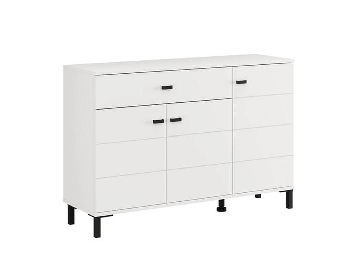 Kommode SALAMIS 3 Türen 1 Schublade 35x115.5x77.5cm weiss melamin