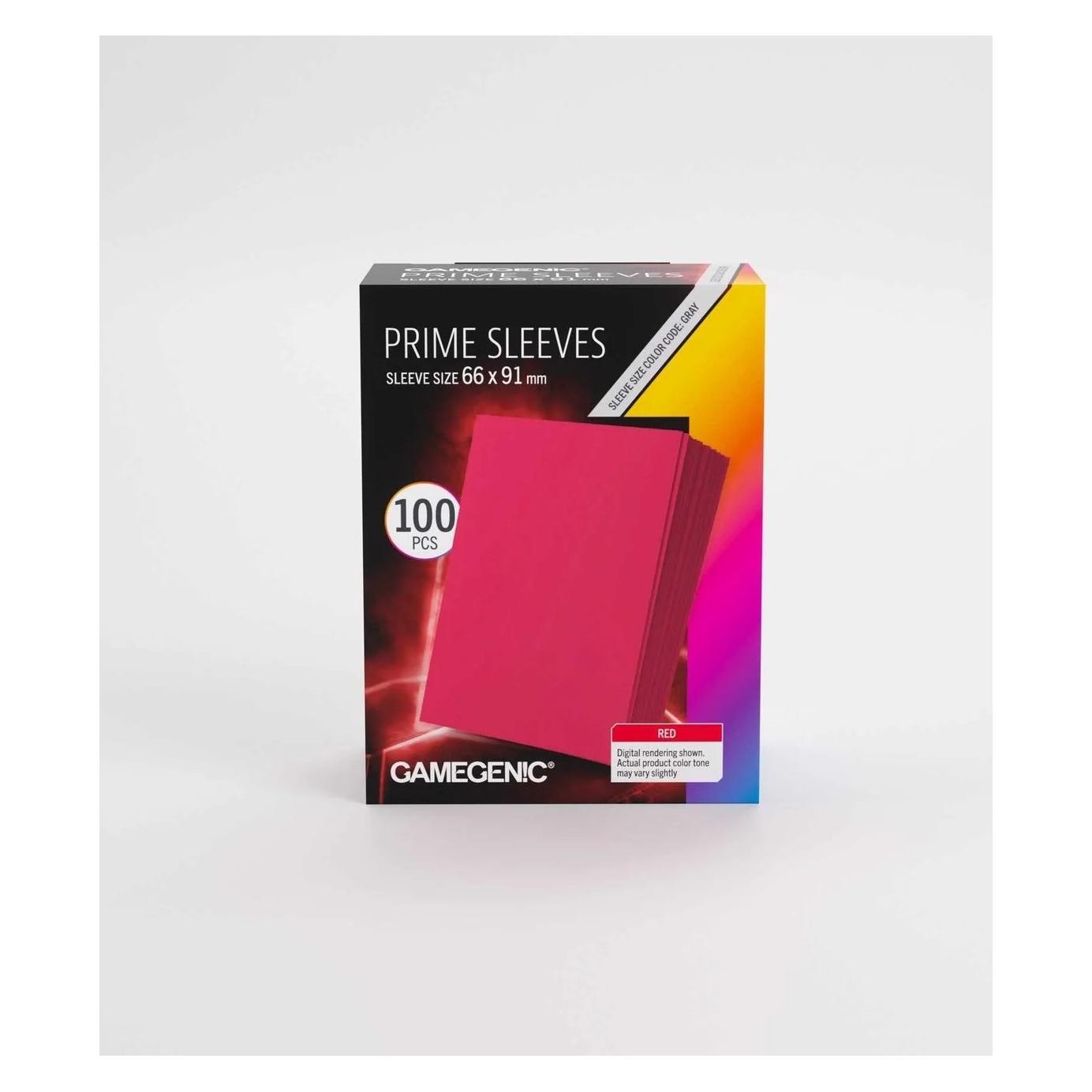 Gamegenic : Prime Sleeves (66x91 mm) - Red - 100 sztuk (4251715419397-4251715419397)