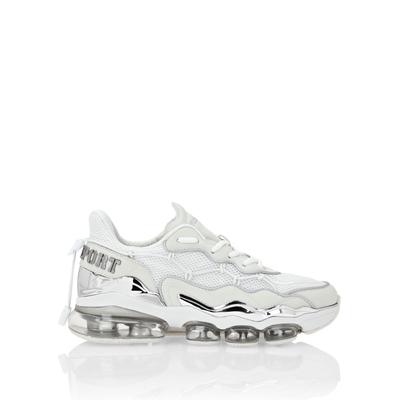 Sneaker PLEIN SPORT "Thunder", Damen, Gr. 37, Normalschaft, weiß (0101, weiß, weiß), Schuhe Sneaker