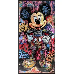 Bild GRAFFITI MOUSE (BHT 60x120x3,60 cm) - bunt - BHT 60x120x3,60 cm
