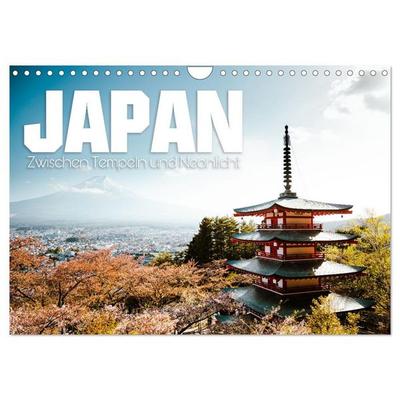 Japan - Zwischen Tempeln und Neonlicht (Wandkalender 2026 DIN A4 quer), CALVENDO Monatskalender