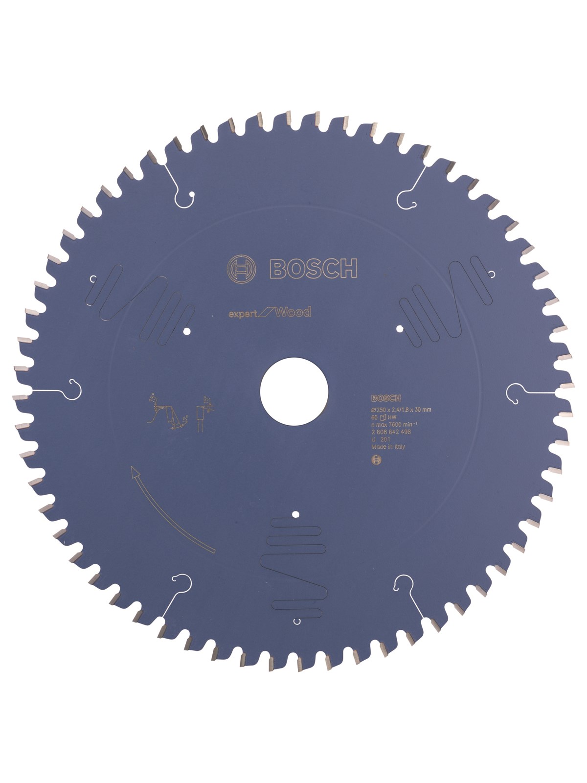 Bosch RUNDSAVKL 250X2.4X30MM 60T EXP WOOD