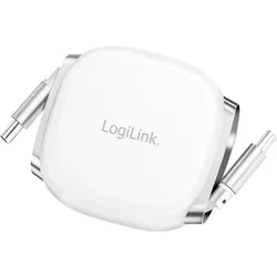 LOGILINK CU0501 - USB-C Stecker auf USB-C Stecker, ausziehbar,