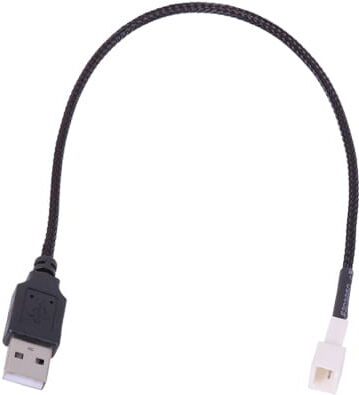 Phobya Adapter USB (5V) Extern auf 3Pin L&uuml;fter - Schwarz 30cm