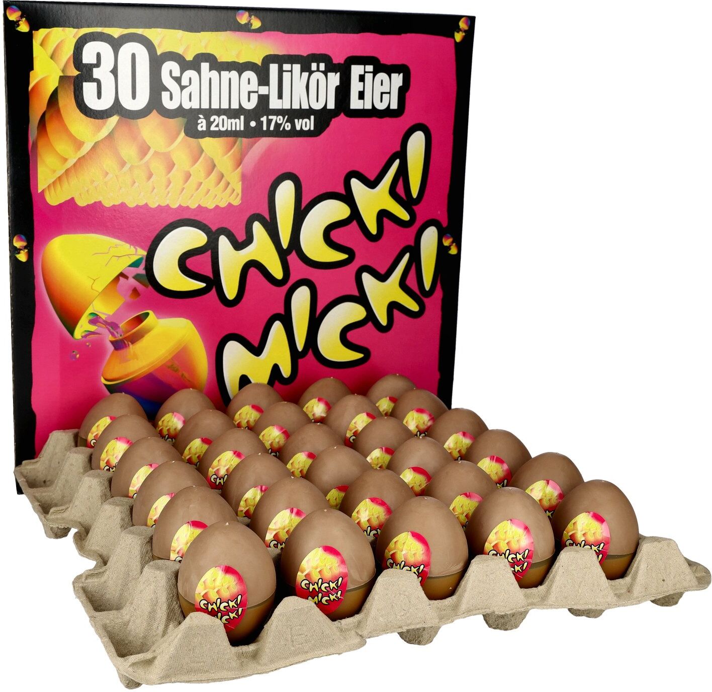 Chicki Micki Sahne-Likör Eier 17% Vol. 30x0,02l PET