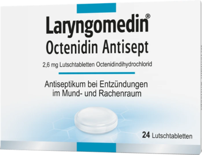 MCM KLOSTERFRAU Vertr. GmbH LARYNGOMEDIN Octenidin Antisept 2,6 mg Lutschtabl. 24 St 16000114