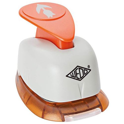 WEDO Motivlocher groß Blume Ausstanzung 1,7 x 2,5 cm gr/or