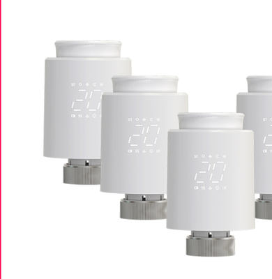 Combo Retail Shop ZigBee Smart TRV Thermostatic Valve Radiator Actuator Temperature Controller With Voice Control Alexa Google Home zigbee Trv