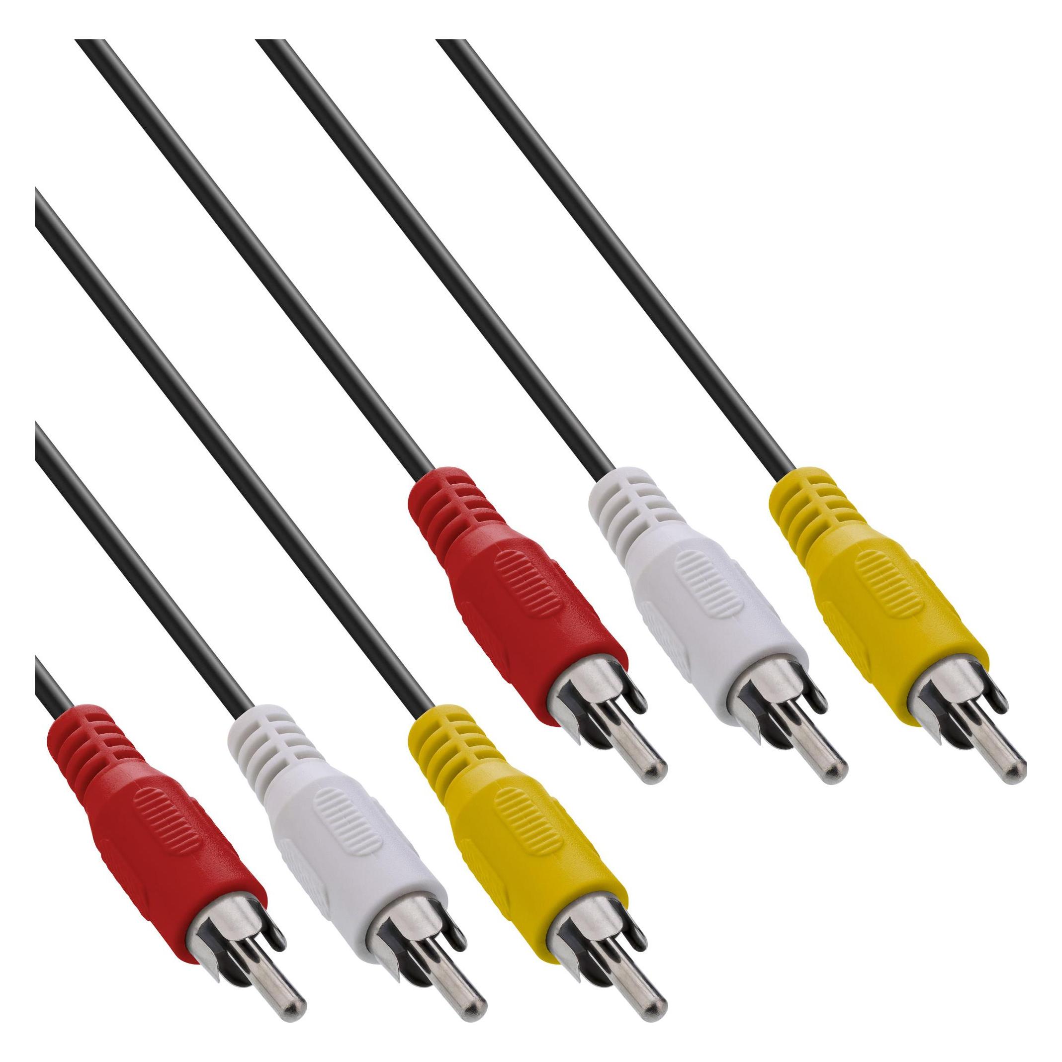 InLine Composite Video - Composite Video (2 m, Cinch Kabel) (89996)