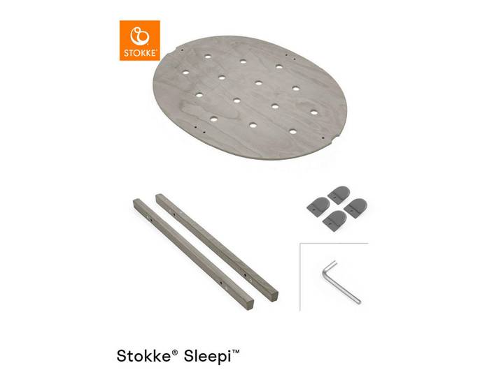 Stokke Erweiterungsset Sleepi Downsizing Kit, Grau, Holz, Buche, 58x6x79 cm, Schlafen, Babytextil-Kollektionen