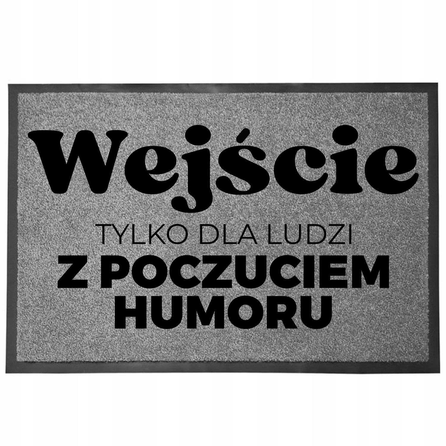 Grappige grijze deurmat met welkomsttekst voor volwassenen