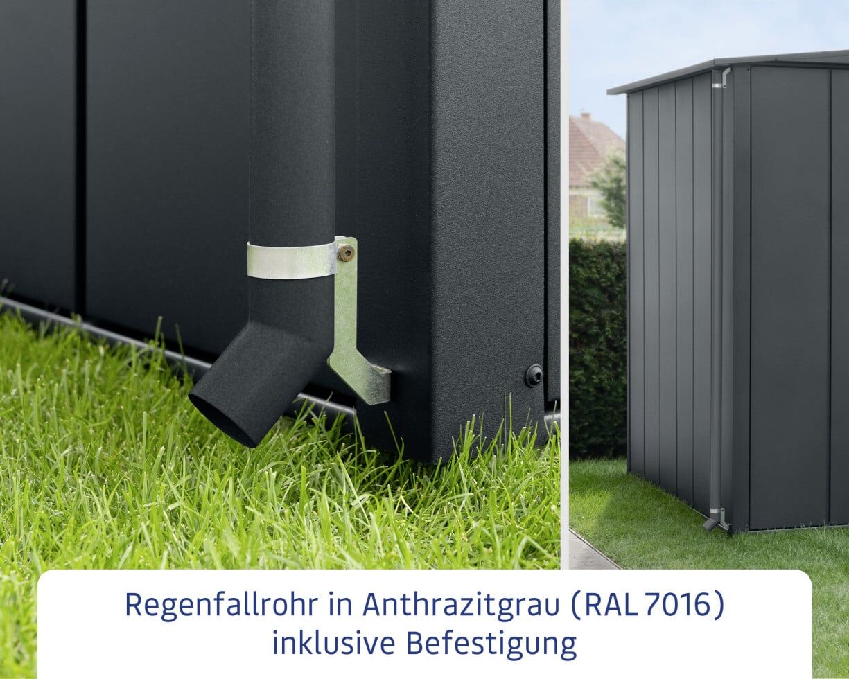 EcoStar Regenfallrohr RAL7016 (Anthrazitgrau)