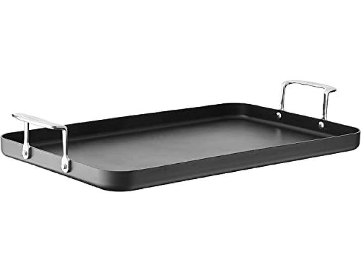 Cuisinart 655-35 Chef 's Classic Grillpfanne mit Antihaftbeschichtung, Antihaftbeschichtet, harteloxiert, Aluminium, Grillplatte mit Doppelbrenner