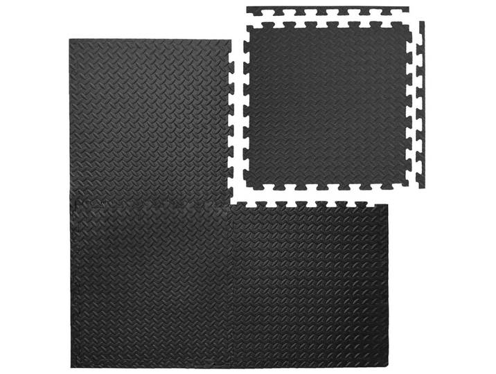 BODENSCHUTZMATTEN, 4 Matten als Set, Schwarz
